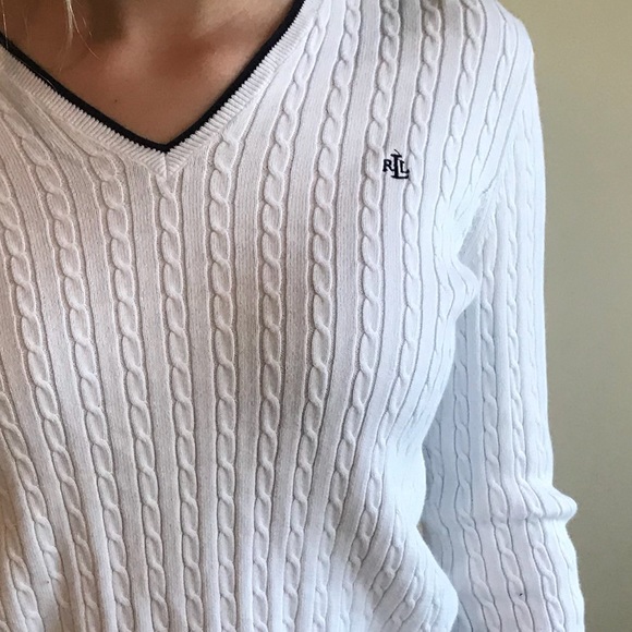 White Ralph Lauren sweater - Picture 2 of 2